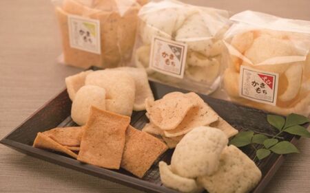 柔らか食感のおかき【かきもちキューブ】12種の詰め合わせギフト箱×3セット【C002-fjis002】