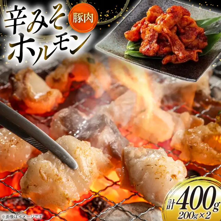 豚肉 ホルモン 辛みそホルモン 200g 2p 計400g [りんご苑 山形県 高畠町 tk06ays660005]