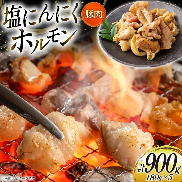 豚肉 ホルモン 塩にんにくホルモン 180g 5p 計900g [りんご苑 山形県 高畠町 tk06ays660018]
