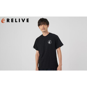 【数量限定】リライブシャツプレミアム/コットン/ロゴ有/ブラック（Lサイズ）【ファッション 服 Tシャツ カットソー 衣料 トップス 人気 女 男 スポーツ ゴルフ ウェア アウトドア 仙台市 リラックス カジュアル シンプル トレンド 春 夏 秋 冬 メンズ レディース ユニセックス】