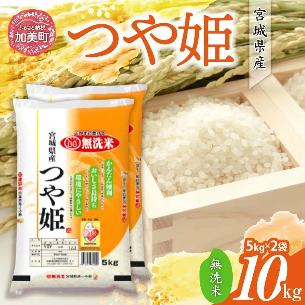 無洗米 令和7年産 つや姫 10kg ｜ 無洗