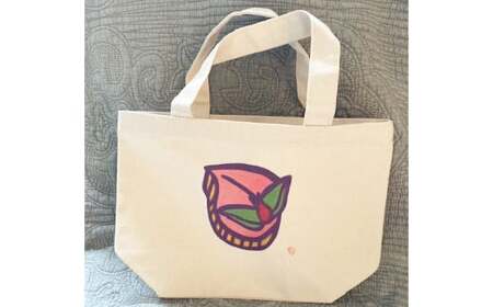 【20営業日以内発送】桃かすてらトートバック ／ ファッション バック かばん おしゃれ かわいい 岡田龍征 長崎県 長崎市