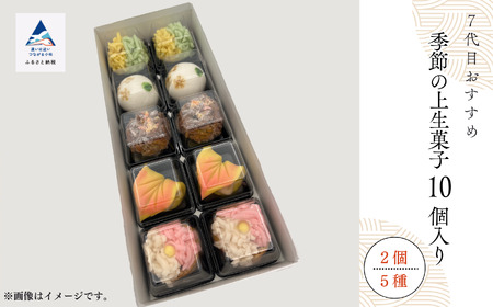 老舗和菓子屋《 7代目おすすめ》季節の上生菓子 10個入り