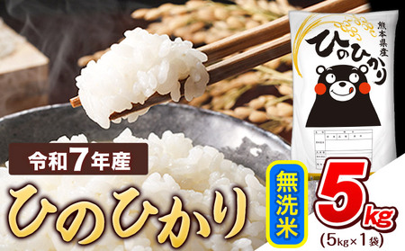 【無洗米】令和7年産 ひのひかり 5kg 無洗米　《7-14日以内に出荷予定(土日祝除く)》