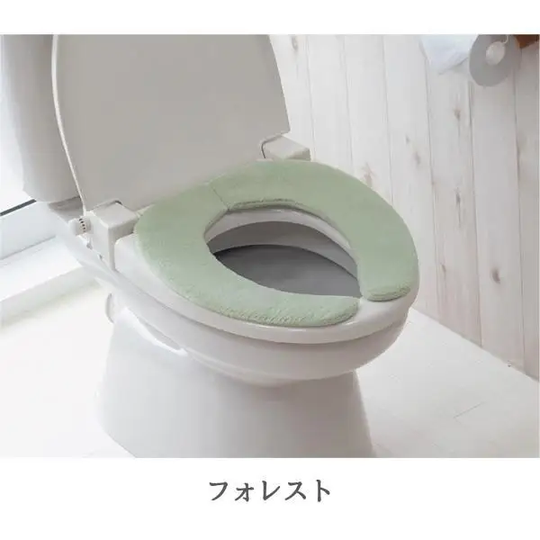 サンコー おくだけ吸着 ズレない ハイソフト ベンザシート ふわふわ 無地 暖房便座 洗える KI-06