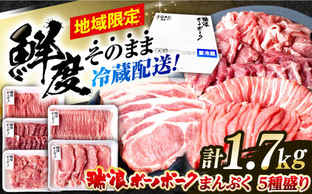 ※冷蔵配送/地域限定※ 豚肉  瑞浪ボーノポーク 5種盛り 1.7kg [AZCI017] 豚肉