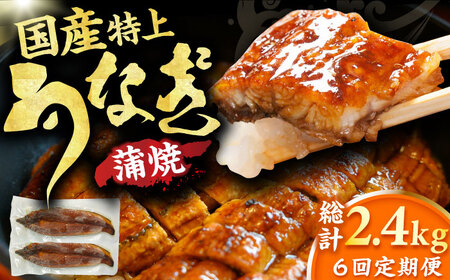 【6回定期便】国産鰻蒲焼　特上品（200g×2尾） / 鰻 うなぎ ウナギ 蒲焼 蒲焼き かば焼き うなぎ 鰻 国産ウナギ 鰻[AFBS015] うなぎ ウナギ うなぎ 鰻