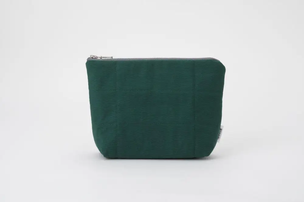 【kiten.kyoto】HANTEN.  Pouch 深緑（FUKAMIDORI）