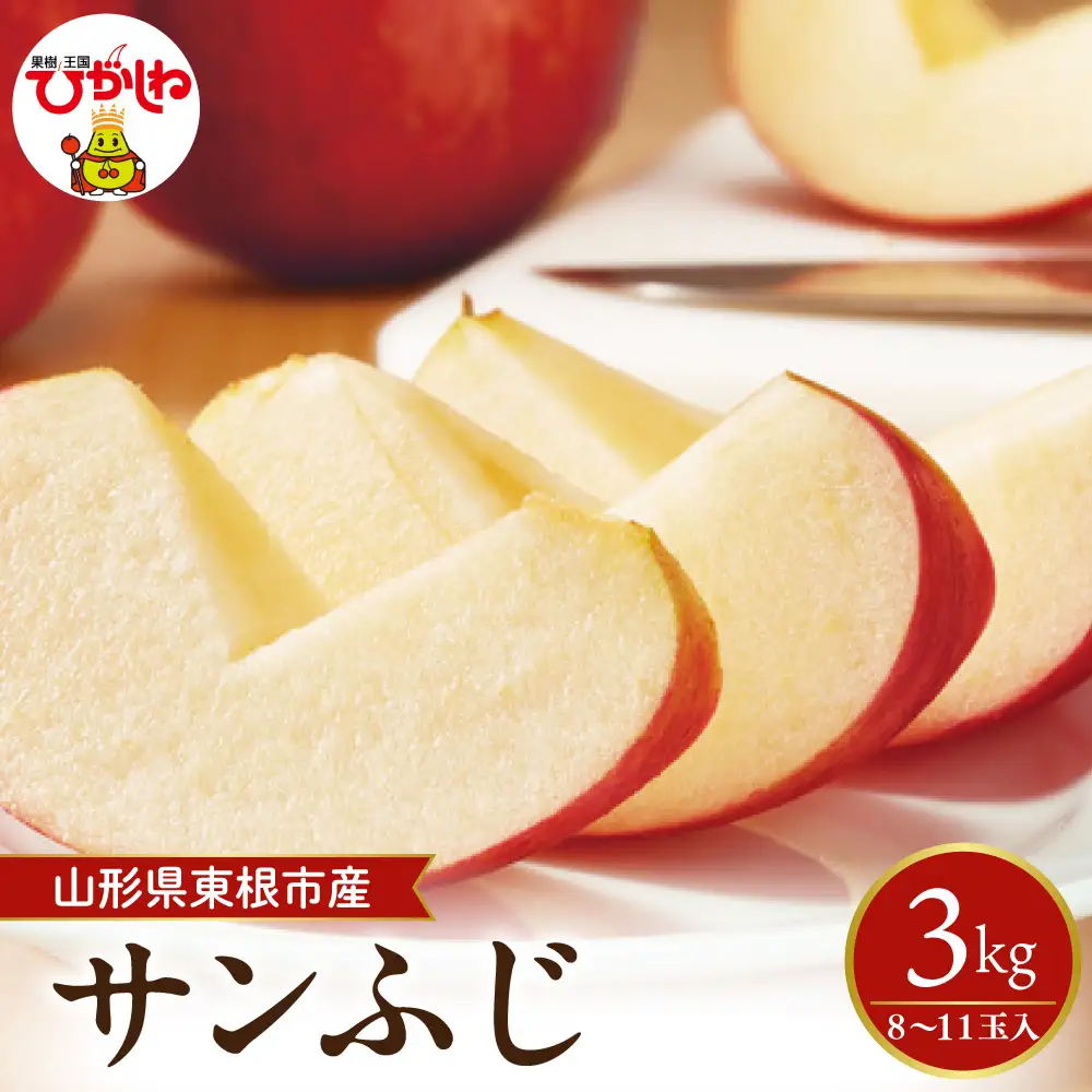 【2026年産】りんご「サンふじ」約3kg(8～11玉入) りんご