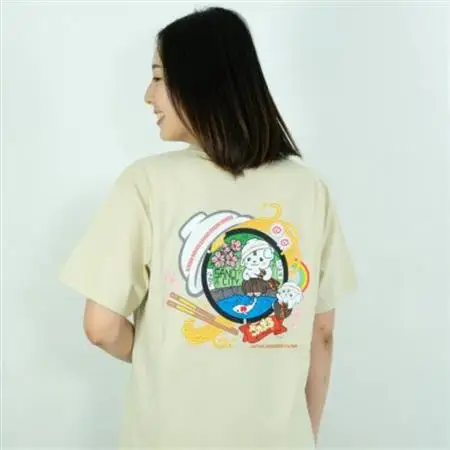 佐野市 マンホールTシャツ(さのまる)サンドベージュ Lサイズ_装飾品・工芸品 女性・レディース 洋服   装飾品・工芸品 男性・メンズ 洋服 _【1534690】