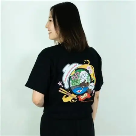 佐野市 マンホールTシャツ(さのまる)黒 Mサイズ_装飾品・工芸品 女性・レディース 洋服   装飾品・工芸品 男性・メンズ 洋服 _【1534709】