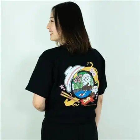 佐野市 マンホールTシャツ(さのまる)黒 Lサイズ_装飾品・工芸品 女性・レディース 洋服   装飾品・工芸品 男性・メンズ 洋服 _【1534711】