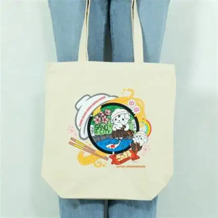 佐野市 マンホールトートバッグ(さのまる) ナチュラル_装飾品・工芸品 トートバッグ・ショルダーバッグ 鞄・バッグ かばん カバン_【1534727】