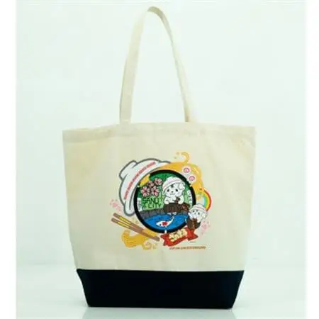 佐野市 マンホールトートバッグ(さのまる) Lサイズ ナチュラル/ネイビー_装飾品・工芸品 トートバッグ・ショルダーバッグ 鞄・バッグ かばん カバン_【1534732】