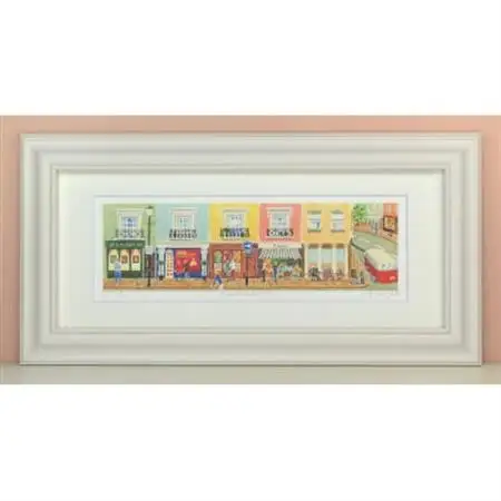 栗乃木ハルミ版画額装品「Portobello」【1334318】
