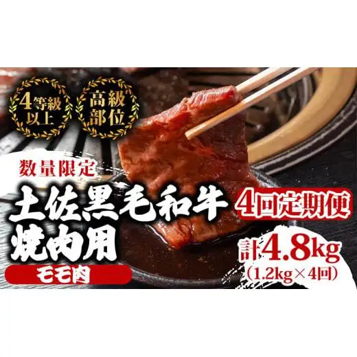 【 焼き肉 】 焼き肉黒毛和牛モモ肉4ヶ月