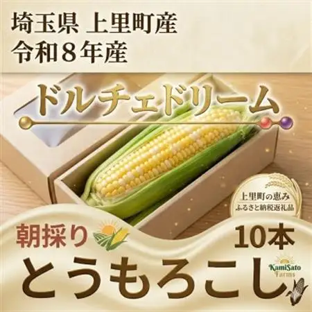 【先行受付2026年夏発送】上里町産とうもろこし　ドルチェドリーム2L×10本　計5kg(梱包込み)【配送不可地域：離島】【1564849】