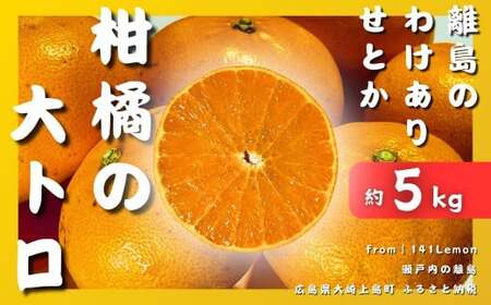 【2027年3月発送】 瀬戸内 訳あり せとか 約5kg
