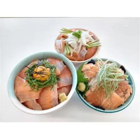 いみずサクラマスのっけて丼3種セット(わさび醤油　にんにくバジル　炙り漬け)_魚介・海産物   _【配送不可地域：離島】【1563115】
