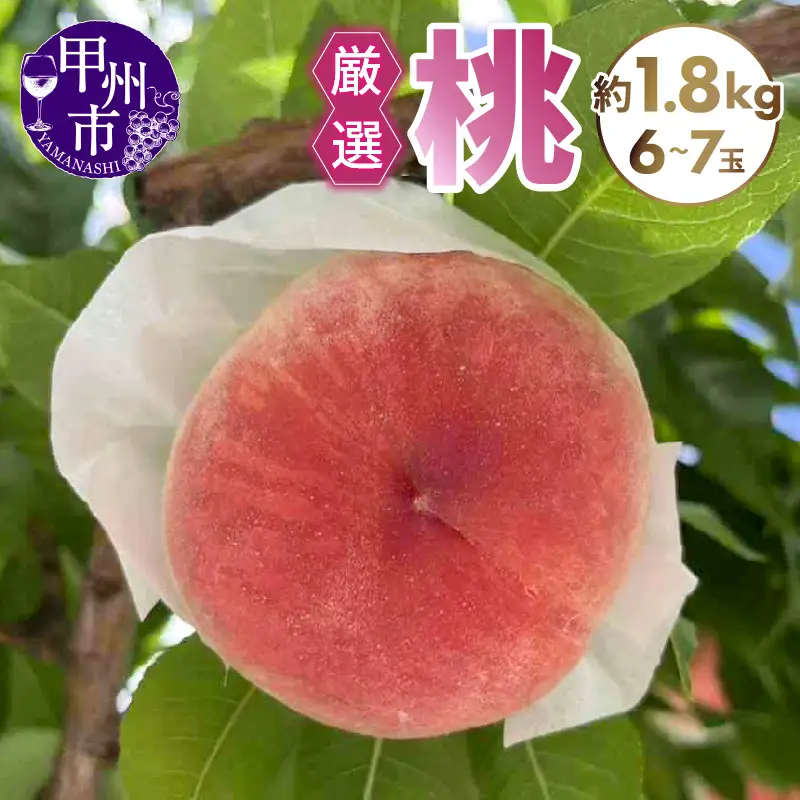 厳選桃 約1.8kg（6～7玉）【2026年発送】（SFN）A09-1011 桃 フルーツ