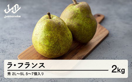 《先行予約》山形県産 ラ・フランス 秀 2L〜5L 約2kg (5~7個入り) 2026年産 ラフランス 洋梨 ※沖縄・離島への配送不可 nf-lasyx2
