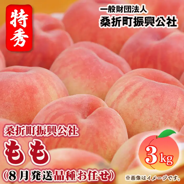 もも【2026年産8月発送/品種おまかせ】特秀3kg（8～11玉）桑折町振興公社 ／ もも モモ 果物 フルーツ 旬 甘い 甘み ジューシー 果肉 果汁 新鮮 フレッシュ デザート おいしい 産地直送 桑折 こおり こおりまち 福島県 特産品 No.233
