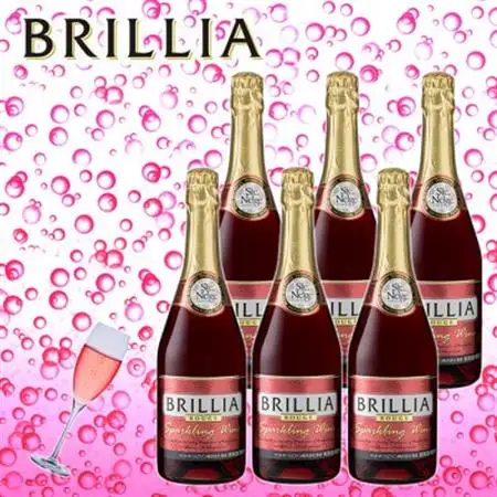 スパークリングワイン「ブリリア　赤」720ml 6本セット【1573151】