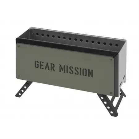 【GEAR MISSION】二次燃焼焚火台「BF-GM1(オリーブグリーン)」【1546714】