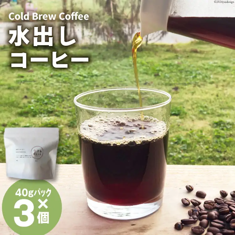 水出しコーヒー 40g 3パック [会染焙煎工房 長野県 池田町 48110674]