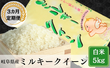 ≪令和7年産≫【3か月定期便】岐阜ミルキークイーン5kg