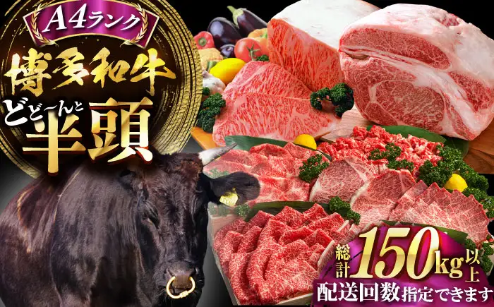 【半頭丸ごとオーダーカット！】博多和牛 半頭食べ尽くしセット[VBB083]