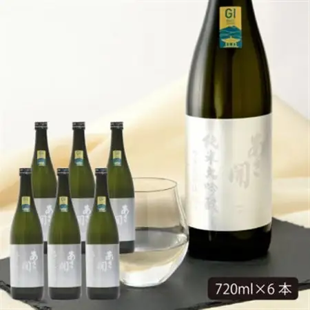 ★あさ開★純米大吟醸 吟ぎんが仕込み 720ml×6本_酒・アルコール 純米大吟醸 日本酒 sake サケ_【1563719】