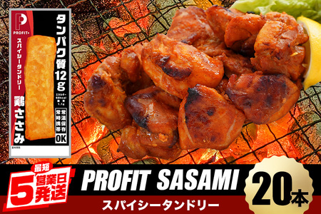 PROFIT SASAMI 20本 スパイシータンドリー プロテインバー CZ-007