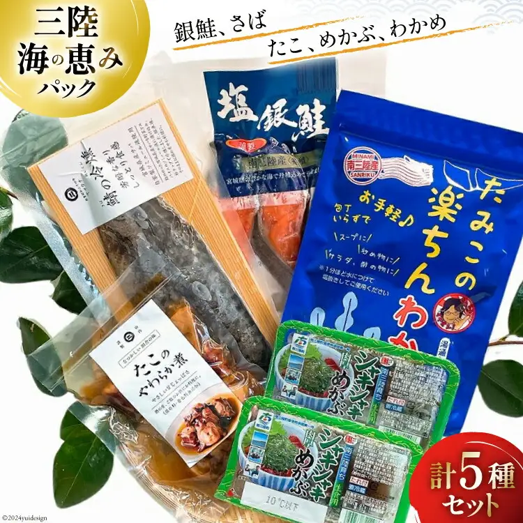 海鮮 詰め合わせ 三陸 海の恵み 5種 セット [たみこの海パック 宮城県 南三陸町 30ae0033]
