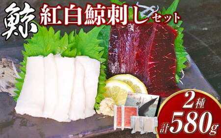 【7営業日以内発送】紅白鯨刺しセット 鯨 くじら クジラ 鯨肉 ひげ鯨 海鮮 鯨文化 伝統 鯨刺身 おつまみ 珍味 赤肉 胸肉 シロミ 白身 冷凍 長崎県 長崎市