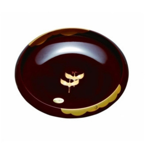 7.5寸 菓子鉢 溜 金雲昇鶴【YG68】【yma305】