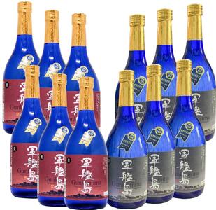 長崎 軍艦島 芋・麦焼酎　720ml 各6本セット 全12本【霧氷酒造】