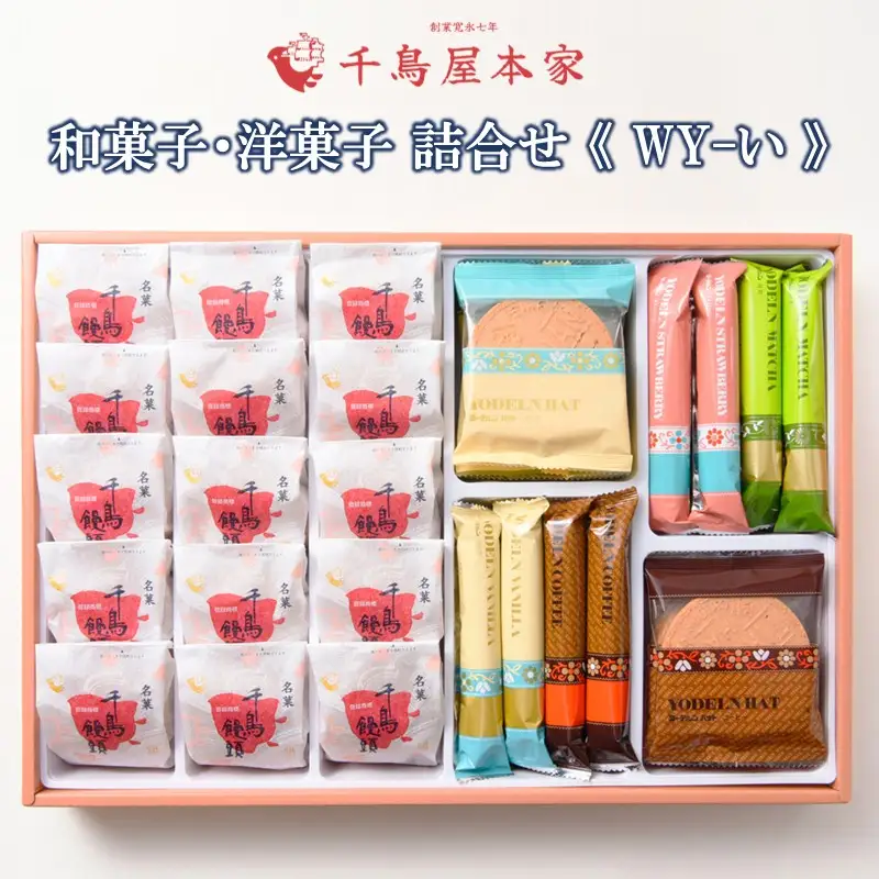 【千鳥屋本家】和菓子・洋菓子詰め合わせ 「朝な夕な」WY－い【B7-031】