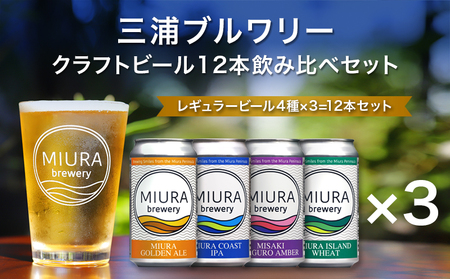 【 三浦ブルワリー 】 クラフトビール 12本飲み比べセット M110-001-03 アルコール ビール