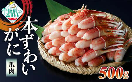 カニ ボイル本ズワイガニ爪肉 500g 【お手軽】 ｽﾞﾜｲｶﾞﾆｽﾞﾜｲｶﾞﾆｽﾞﾜｲｶﾞﾆ