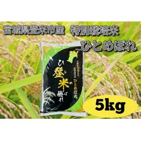 【令和7年産】宮城県登米市産　特別栽培米ひとめぼれ 5kg_ ひとめぼれ 米 _【1557597】