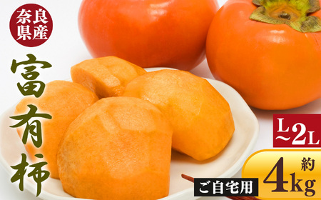 富有柿 ご自宅用 約 4kg （ 12個 ～ 15個 ） | 柿 大容量 熊代農園