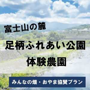 足柄ふれあい公園 体験農園 みんなの畑・おやま協賛プラン	