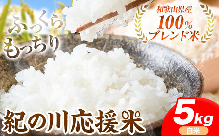 【ふるなび限定】令和6年産 米 5kg 紀の川応援米《30日以内に出荷予定（土日祝除く）》