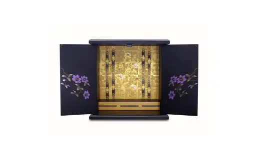 タツクラフト 紀州塗り ミニ仏壇 大 鉄仙 【Tk240】【ttcf922-butu-lsen】