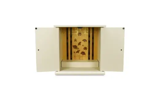 タツクラフト 紀州塗り ミニ仏壇 大 白練 【Tk292】【ttcf922-butu-lwh】