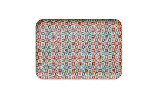 タツクラフト 友禅和紙トレー M 33cm 2枚セット 花入り格子 【Tk314】【ttcf922-yum-12】