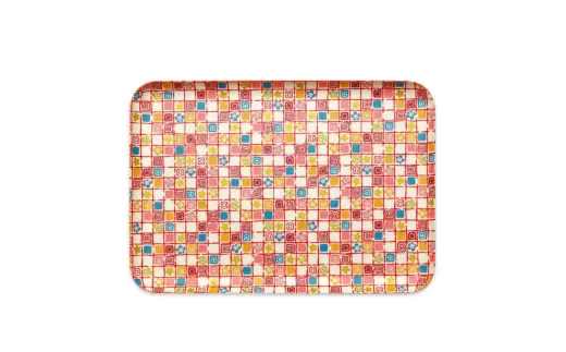 タツクラフト 友禅和紙トレー L 39cm 2枚セット 梅桜 格子 【Tk319】【ttcf922-yul-3】