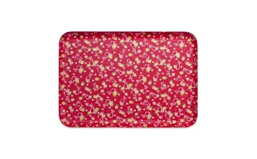 タツクラフト 友禅和紙トレー L 39cm 2枚セット 小花 舞うさぎ 【Tk322】【ttcf922-yul-6】