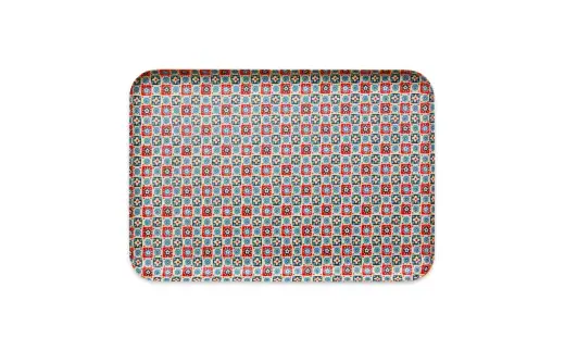 タツクラフト 友禅和紙トレー L 39cm 2枚セット 花入り格子 【Tk328】【ttcf922-yul-12】